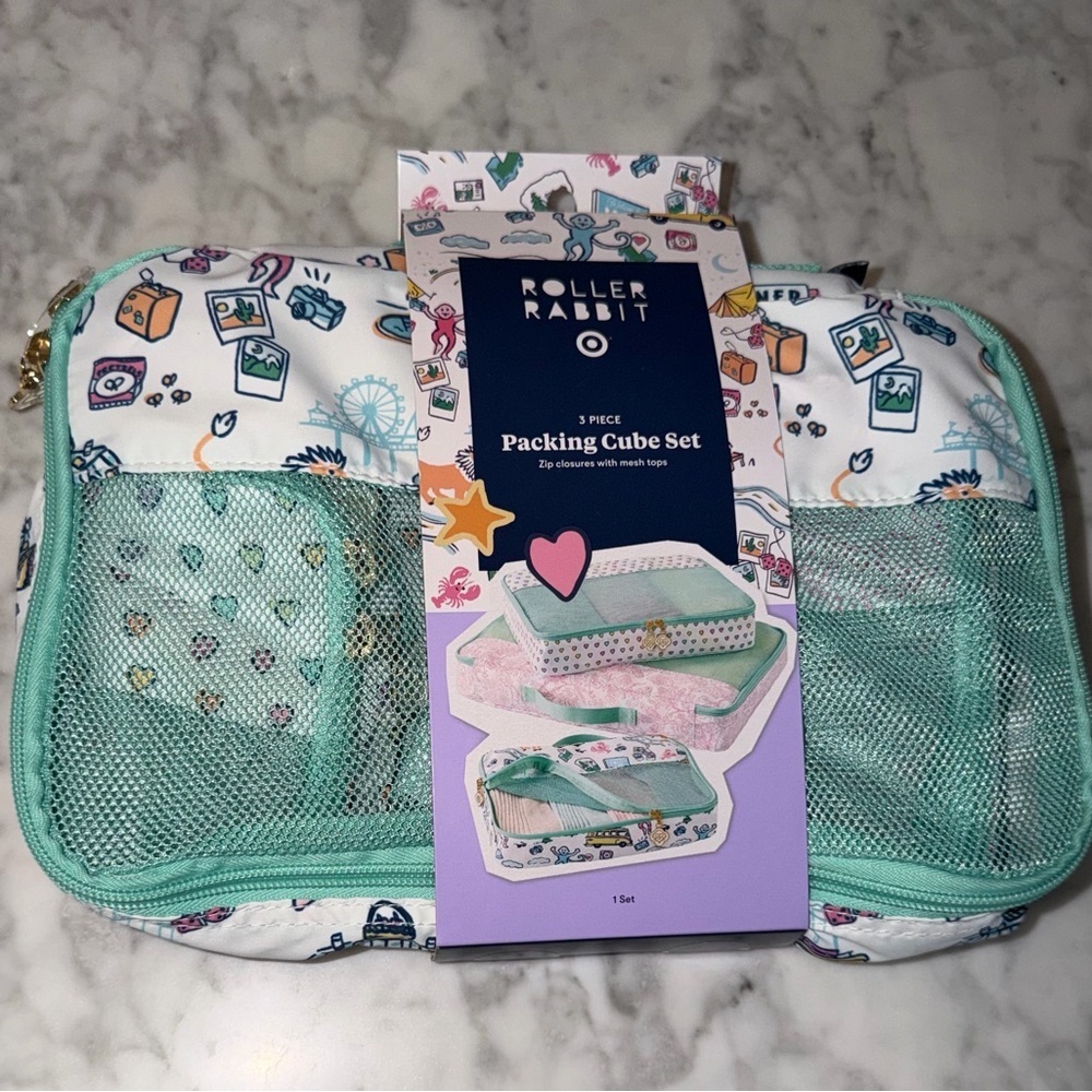 Roller Rabbit x Target 3 Piece Colorful Packing Cube Set